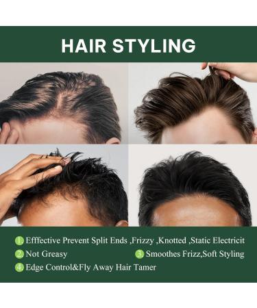 2 in 1 Instant Edge Control & Hair Wax - 48-Hour Moisturizing Edge Tamer with Tea Tree Oil Shea Butter & Jojoba Oil for Smooth Shiny Hair - International Shipping Available - Buy Online on GoSupps.com