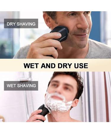 TEMKIN Electric Shaver for Men | 3-in-1 Waterproof Razor USB Rechargeable Rotary Blade & Nose Hair Trimmer | Blue Color - Buy Online on GoSupps.com