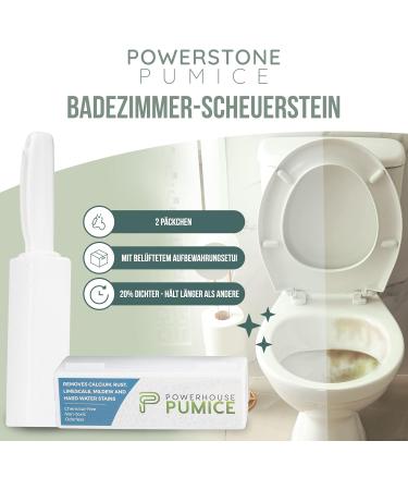 Powerstone Billsstein Toilet Cleaner with Handle (2-Pack) | Effortlessly Remove Limestone Mold & Grime from Toilets Grills Tiles & Pools - Eco-Friendly Solution - Buy Online on GoSupps.com