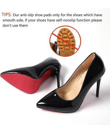 BHXANZOU Red Bottom Shoe Protectors - 4 Pcs Self-Adhesive Anti-Slip Grips for Women's Shoes - Buy Online on GoSupps.com