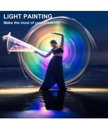 LUXCEO Portable LED Photography Light Wand - 1000 Lumens, CRI 95+, USB Rechargeable, Remote Control, Carry Bag - Adjustable Color Temperature, 36 Colors - Buy Online on GoSupps.com