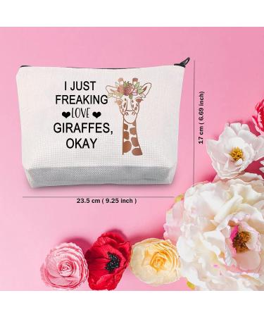 Giraffe Design Cosmetic Bag - Perfect Gift for Giraffe Lovers | Unique U.Giraffes Ok - Buy Online on GoSupps.com