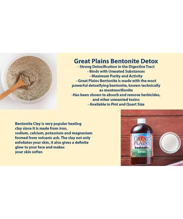 Yerba Prima Bentonite Detox Liquid Clay 16oz - Food Grade Natural Internal Cleanse - Buy Online on GoSupps.com