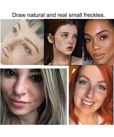 Kayswang freckle pen Light Brown/Dark Brown freckle pen for face freckle pen makeup mole freckle pen 2.5ml faux freckle pen colourpop freckle pen freckle pen henna henna pen for freckles (brown+black) - Buy Online on GoSupps.com