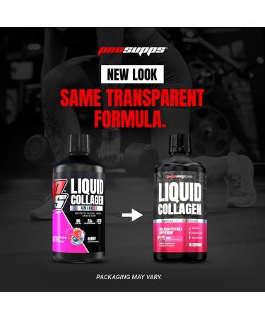 PROSUPPS Amino23 Liquid Collagen Shots Berry - Collagen Peptide Post Workout Supplement Supports Healthy Aging Joints Skin & Hair - Gluten-Free & Zero Sugar - 16 Servings - Buy Online on GoSupps.com