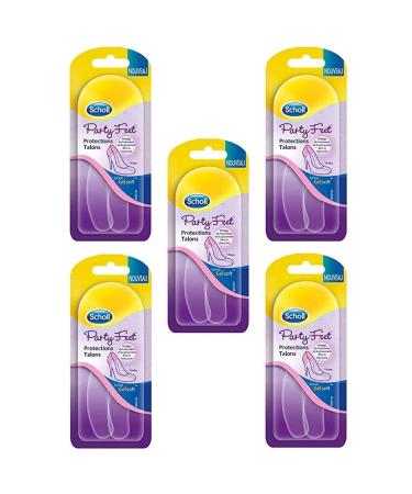 SCHOLL Pack of 5 Cases of 2 Gelsoft Party Feet Heel Protectors Insoles