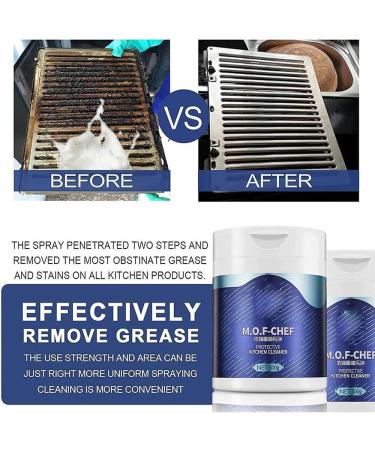 2023 New Mof Chef Cleaner Powder Oil Pollution Powder Cleaning Powder for Grease Kitchen Powder Degreaser Oil Stain Powder Cleaner for Hoods Pots Pans Grills Sinks Perennial Stains - Buy Online on GoSupps.com