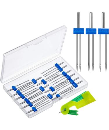 Sewing Machine Twin Needles Set with Automatic Threader - 18 Pieces in 3 Mixed Sizes - 2.0/90, 3.0/90, 4.0/90 - Household Sewing Machine Accessories in Plastic Box - Buy Online on GoSupps.com