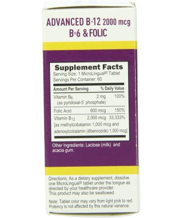 Superior Source No Shot B12 B6 Folic Acid Multivitamin 60ct - 2000mcg 2mg 600mcg - Buy Online on GoSupps.com