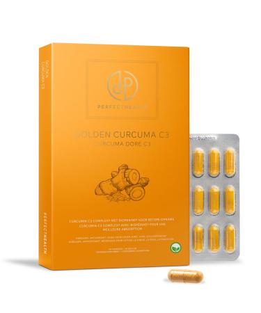 Perfect Health Perfect Health - Turmeric Capsules with Black Pepper - Curcumin C3 Complex 500 mg - 278x Better Absorption - For Heart Liver Joints and Digestion - 30 Vegetarian Tablets