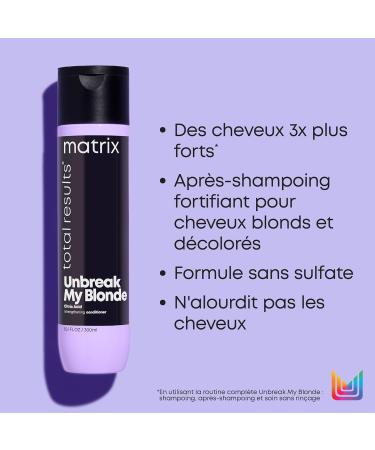 Matrix Unbreak My Blonde Conditioner for Colored & Sensitive Blonde Hair - 150 ml | Nourishing Citric Acid Formula - International Shipping Available - Buy Online on GoSupps.com