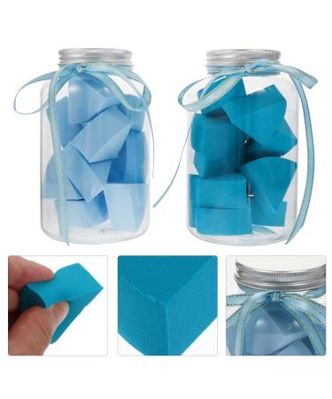 FOMIYES 2 Set Capsule Bottle Makeup Removal Sponge - Beauty Foundation & Powder Puff for Wet & Dry Use - Hydrophilic Polyurethane - Buy Online on GoSupps.com