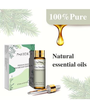 PHATOIL Pine Needles Essential Oil 10ML | 100% Pure & Undiluted, Cruelty-Free | Best Pine Needles Oil for Diffusers - Home Aromatherapy | 10.00 ml (Pack of 1) - Buy Online on GoSupps.com