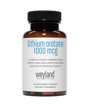 Lithium Orotate  1000 mcg of Elemental Lithium per Vegetarian Capsule