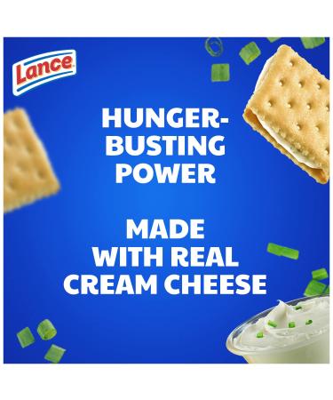Lance Sandwich Crackers Captain's Wafers Cream Cheese and Chives 8 Ct Box - Buy Online on GoSupps.com