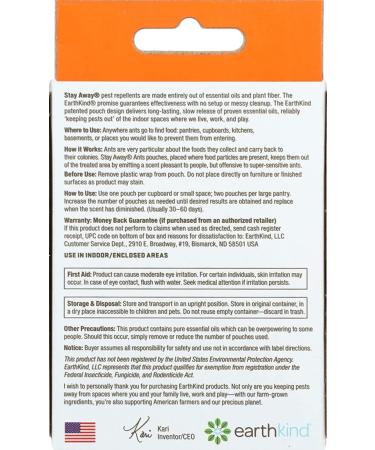 Stay Away Ants & Cockroaches Deterrent Pest Control Scent Pouches - 12 Pack | Natural & Eco-Friendly | No Mess Solution - Buy Online on GoSupps.com