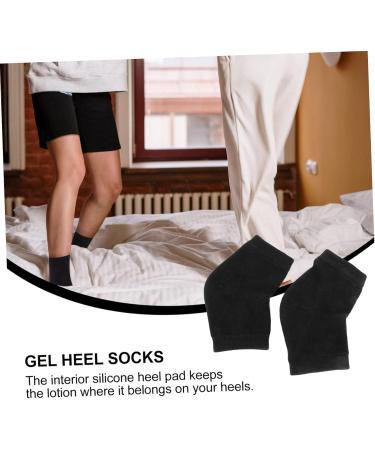 2 Pairs Gel Heel Socks Skin Moisturizing Socks Foot spa Socks no Slip spa Socks Cracked Heel Socks Foot Lotion spa Socks spa Heel Socks to Sleep Men and Women Cotton Essential Oil - Buy Online on GoSupps.com