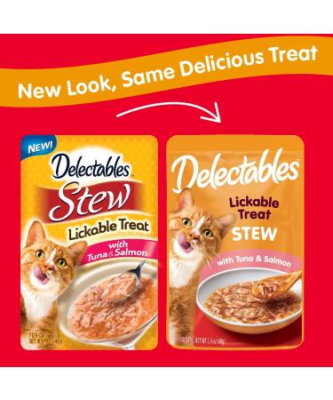Delectables Lickable Wet Cat Treats 1.4-oz Case of 12 - Tuna & Salmon 12 Pack - Buy Online on GoSupps.com