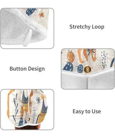 Desert Cactus Camel Hair Towels 2 Pack | Super Absorbent Quick Dry Hair Turbans for Women & Girls - Buy Online on GoSupps.com