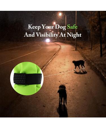 AQH Dog Shoes - Breathable 4-Piece Boot Set with Reflective Straps | Microfiber Leather & Rubber Sole for Paw Protection (Size C: 3.8-4.2 cm) - Buy Online on GoSupps.com