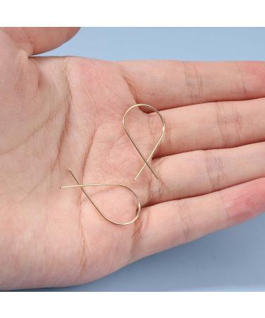 Cross Arc Threader Earrings - Gold Geometric Wire Twist Hoops for Women & Girls | Perfect Gifts - Buy Online on GoSupps.com
