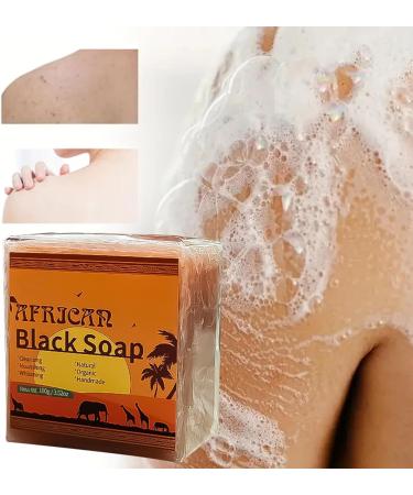  Duqulle Natural Soap - Handmade Soap Moisturizing Deep Artisan Raw Bathing Black African Soap for Face and Body Wash Duqulle - Buy Online on GoSupps.com