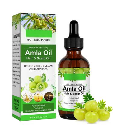 Amla Oil - Amla Hair Oil - Indian Amla Oil for Hair & Skincare - 100% Natural - Amla Oil for Natural Beautiful Long Soft & Strong Hair - Indian Hair Oil for Skin and Face (1)