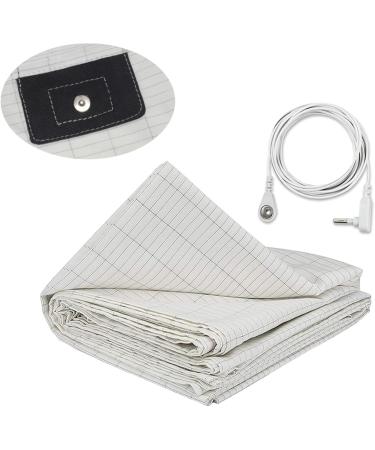 Buy Conductive Ground Sheet 61x132.1 cm | 5% Silver Fiber Organic Grounding Mat for Better Sleep - Buy Online on GoSupps.com