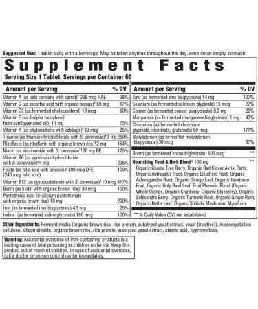MegaFood Women Over 40 One Daily - 60 Tablets for Optimal Health - Buy Online on GoSupps.com