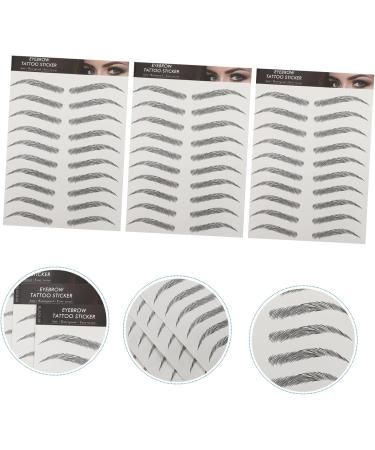 Didiseaon 6 Sheets Imitation Eco Eyebrow Sticker Stickers Adhesive Eyebrow Template Imitation Eyebrow Tattoos - Buy Online on GoSupps.com