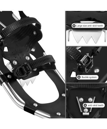 ALPS 14/17/21/25/30 Inch Lightweight Snowshoes for Women Men Youth Kids  Light Weight Aluminum Alloy Terrain Snow Shoes with Pair Antishock Trekking Poles  Free Carrying Tote Bag Black 14'' - Buy Online on GoSupps.com
