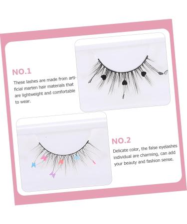 minkissy 3 Pairs False Lashes Color Lashes Colored Lashes Cluster Lashes Colored Lash Extensions Lashes for Women Natural Women Lashes Individual Lashes Eyelash Imitation Extend - Buy Online on GoSupps.com