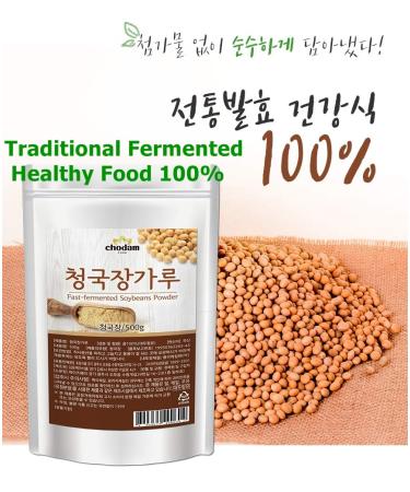Chodam Chungkookjang 500g: Natural Fast-Fermented Soy Bean Paste Powder | Vitamin B2 Healthy Food from South Korea - Buy Online on GoSupps.com