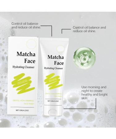 Nettoyant Visage Hydratant Au Matcha: Nettoyage Doux Des Pores Contr le Du S bum Soin Quotidien For Un Teint Frais Et clatant (sans Effet De Tiraillement)(3PCS) - Buy Online on GoSupps.com