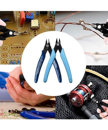 CYH Mini Wire Cutters - 4 Pcs Snips Cutter - Side Cutters Electrical Wire Cable Cutters - Flush Cutters with Non-Slip Soft Handle - for Jewelry Craft DIY Model-Making Light Blue - Buy Online on GoSupps.com