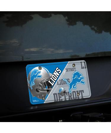 Shop Rico Industries NFL Detroit Lions Unisex License Plate - Official Metal Team Color | Perfect for Fans! - Buy Online on GoSupps.com