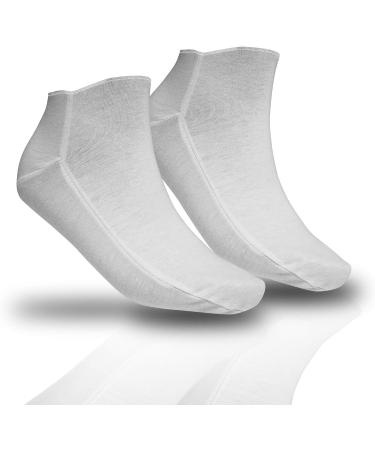 3 Pair RE-GEN Comfort Fit Cotton Soft Cream Retainer Moisturising Overnight Socks - Perfect for Dry, Cracked, Hard Skin - Buy Online on GoSupps.com