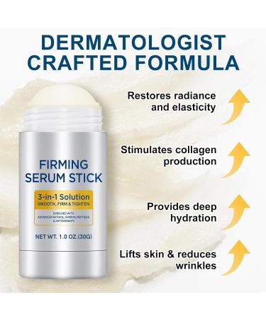 Advanced Retinol Firming Serum Stick for Tightening & Firming Wrinkles Laugh Lines Neck & Face & Chest Enchanced Hydrating & Anti-Aging Serum Hypoallergenic & Safe for All Skin Types 1 Oz 1 Fl Oz (Pack of 1) - Buy Online on GoSupps.com