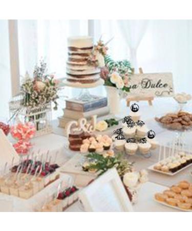 Rsstarxi 24 Pack Christmas Jesus Cupcake Toppers Glitter Holy Night Blessed Hope Believe Jesus Birthday Cupcake Picks for Nativity Scene Religion Christmas Party Cake Decorations Black Design 3 Black - Buy Online on GoSupps.com