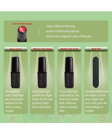 Lavender Violets 13 Pcs Gel Nail Polishes Set With New Sparkling Cat Eye Temperature Change Colour 9 Colours Nail Art UV LED Soak Off With Base Coat Matte n No Wipe Top Coat Nail File C638 Charming Beauty-638 - Buy Online on GoSupps.com