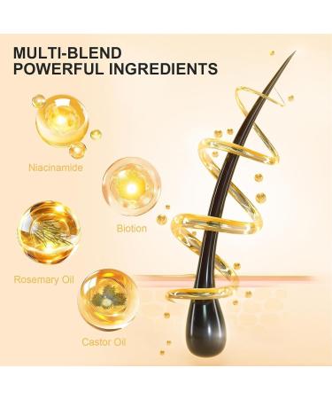 S rum de croissance capillaire au romarin solution pour la croissance capillaire - S rum nourrissant pour le cuir chevelu l ger non gras pais et brillant convient aux hommes et aux femmes 2Pcs - Buy Online on GoSupps.com