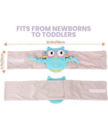 Colic Calm Baby Heating Pad Belly Band for Newborns - Relieve Gas and Reflux with Superse Warm Aroma Stomach Band - Blue Owl Design - Buy Online on GoSupps.com