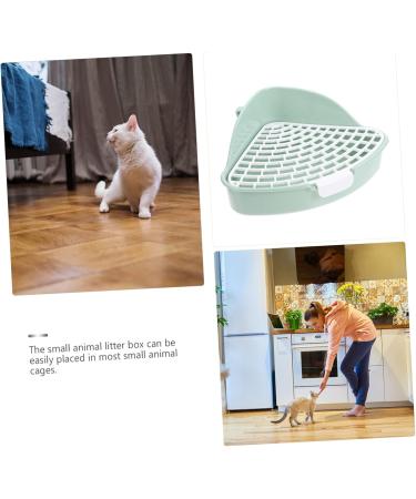 CIYODO Box Rabbit Toilet Plastic Pet Toilet Guinea Pig Toilet Bunny Cage Supply Small Pet Corner Toilet Rabbit Training Potty Hamster Potty Trainer Rabbit Potty Cage Bunny Toilet 25X20X10CM Green - Buy Online on GoSupps.com