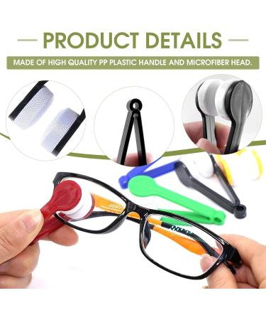 20Pcs Mini Sunglasses Cleaner Set | Microfiber Eyeglass Cleaning Tools in 5 Colors - Premium Soft Cloth & Brush for Spectacles - Buy Online on GoSupps.com