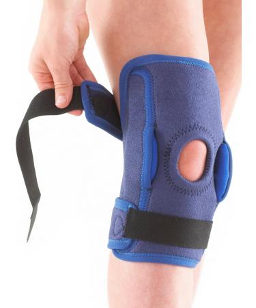 Neo-G Knee Brace for Kids - Hinged Open Patella Support for ACL Arthritis and Joint Pain Relief - Adjustable Compression - Class 1 Medical Device - Blue - Buy Online on GoSupps.com
