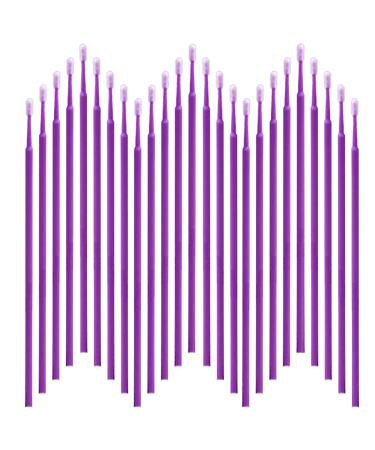 700PCS Disposable Micro Applicators Brush for Eyelash and Make up Brushes and Personal Care Microswabs Purple (Head Diameter: 2.0mm)