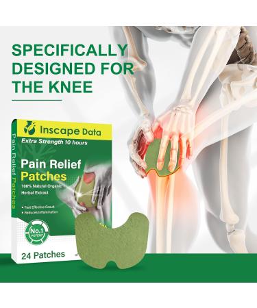 Pain Relieving Patch for Knee, Back, Neck, Shoulder & Muscle Soreness - 10 Hour Relief - 24 Count - Buy Online on GoSupps.com