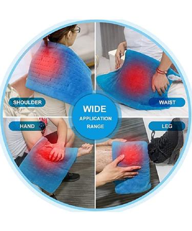 Mokernali Electric Heated Blanket - 60x30 cm LCD Display Plush Blanket for Back Neck & Shoulder Relief - International Shipping Available - Buy Online on GoSupps.com