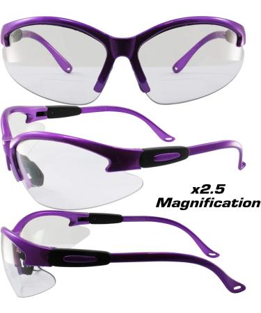 Shop Birdz Eyewear Flamingo Women s Safety Glasses - Bifocal Readers with 2.5x Magnification & Purple Frame - International Shipping Available - Buy Online on GoSupps.com