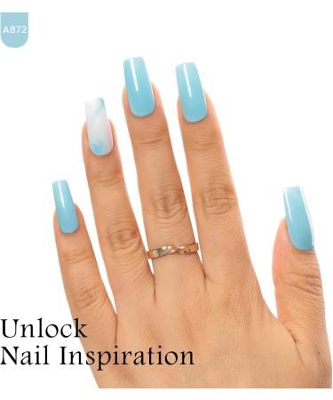 MAYCHAO 15ML Light Blue Gel Nail Polish 1Pc Cerulean Blue Gel Polish Soak Off UV LED Blue Nail Polish Gel Nail Art Starter Manicure Salon DIY at Home 0.5 OZ - Buy Online on GoSupps.com